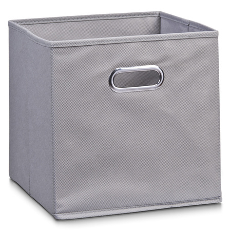 6x Grey storagebaskets/boxes 28 x 28 cm
