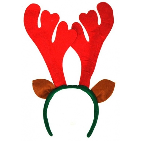 6x Reindeer headbands with ears