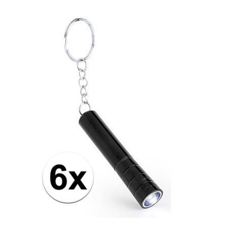 6x Mini keychain light