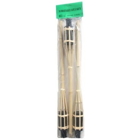 Bamboo torch safe 6x pieces 60 cm