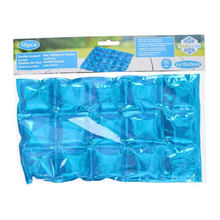 6x Stuks herbruikbare flexibele koelelementen icepack 15 x 25 cm