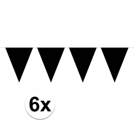 6x Black buntings 10 meters