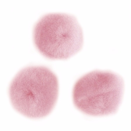 70x knutsel pompons 7 mm roze