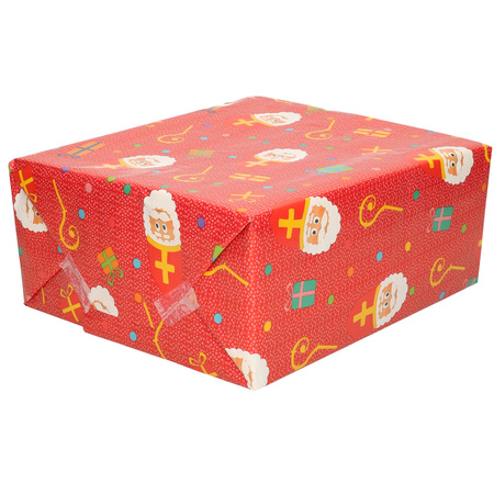 7 rolls of wrapping paper Sinterklaas