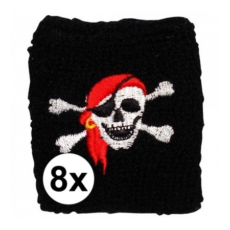 8x Pirates wristband 