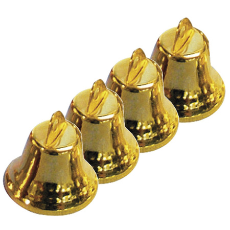 80x Hobby bells gold 16 cm