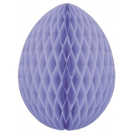 8x Deco easter egg lilac 20 cm