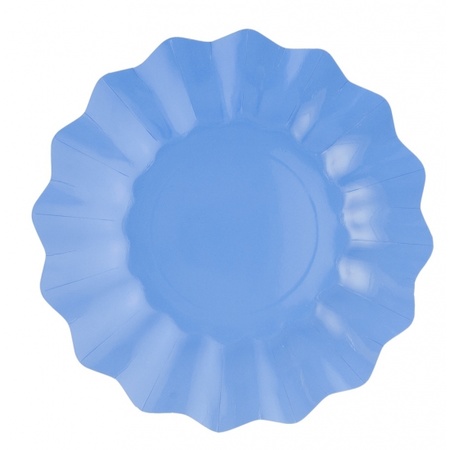 8x Sea blue plates 27 cm