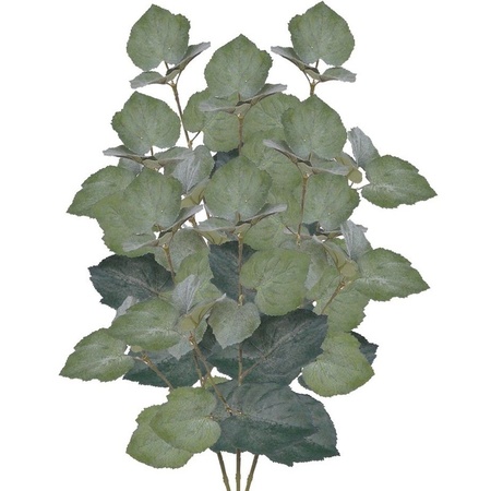 8x Kunstplant Linde Tilia bladgroen takken 50 cm groen