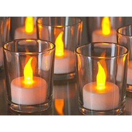 8x LED tealights with timer