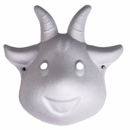 8x Paper mask goat 22 cm