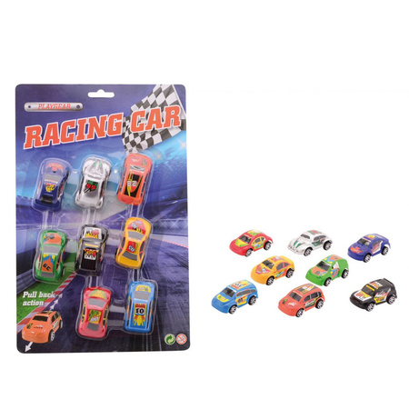 8x race speelgoed autos kado set