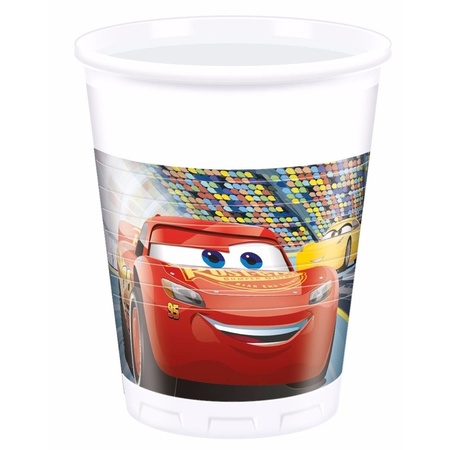 Disney Cars theme party cups 8x pieces 200 ml