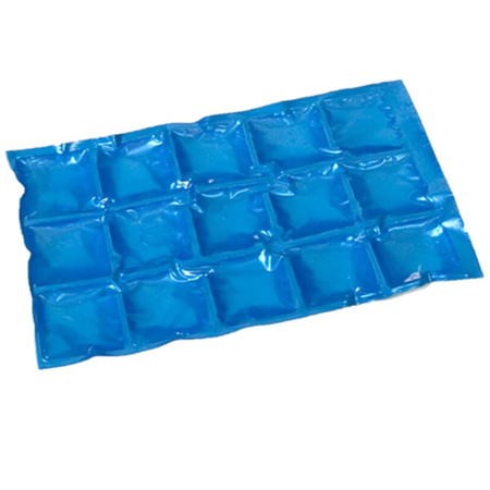 8x stuks herbruikbare flexibele koelelementen icepack 15 x 24 cm