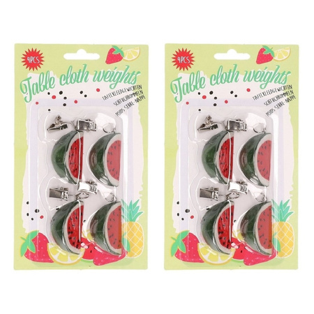 8x Watermelon tablecloth weights