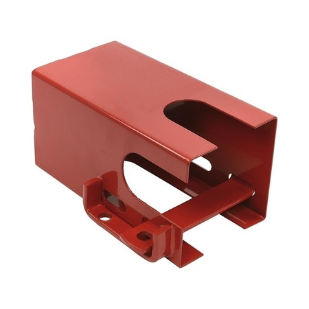 Trailer lock - metal - red - 110 x 110 mm