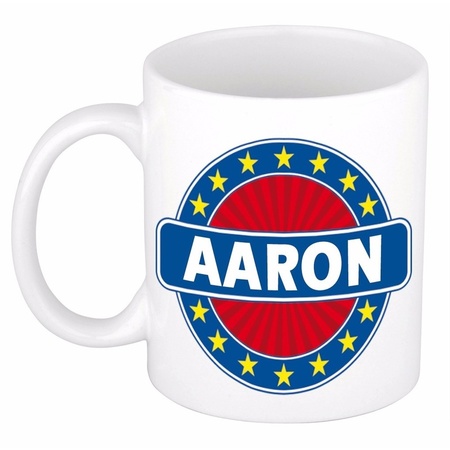 Aaron naam koffie mok / beker 300 ml