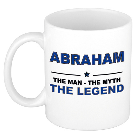 Abraham The man, The myth the legend cadeau koffie mok / thee beker 300 ml