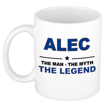 Alec The man, The myth the legend cadeau koffie mok / thee beker 300 ml