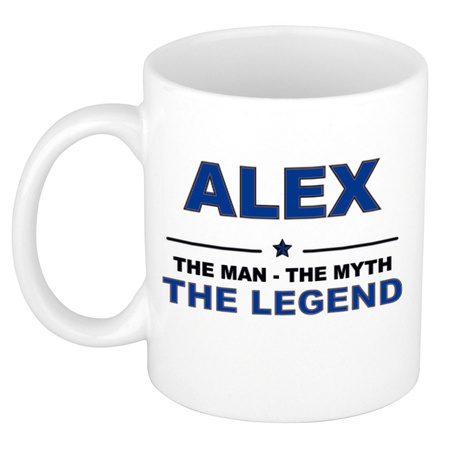 Alex The man, The myth the legend name mug 300 ml