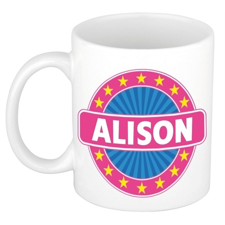 Alison naam koffie mok / beker 300 ml