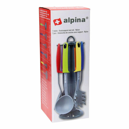 Alpina keukengerei 7-delige set met rek  - Action products