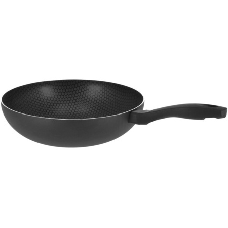 Aluminum black wok pan Mare with non-stick coating 29 cm