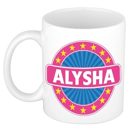 Alysha naam koffie mok / beker 300 ml
