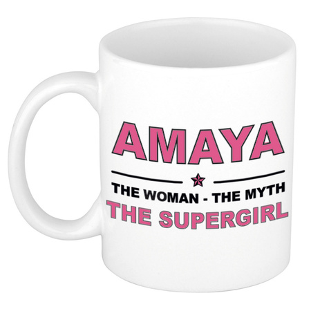 Amaya The woman, The myth the supergirl cadeau koffie mok / thee beker 300 ml