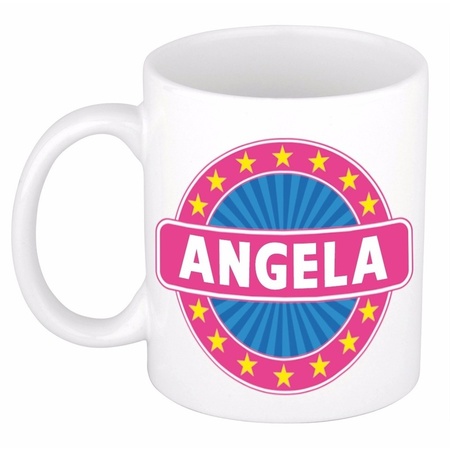 Angela naam koffie mok / beker 300 ml