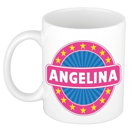 Angelina naam koffie mok / beker 300 ml