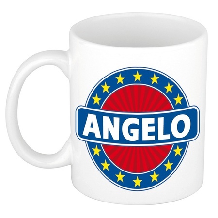 Angelo naam koffie mok / beker 300 ml