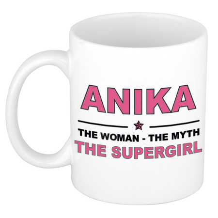 Anika The woman, The myth the supergirl cadeau koffie mok / thee beker 300 ml