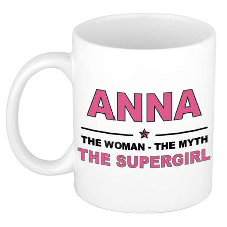 Anna The woman, The myth the supergirl cadeau koffie mok / thee beker 300 ml