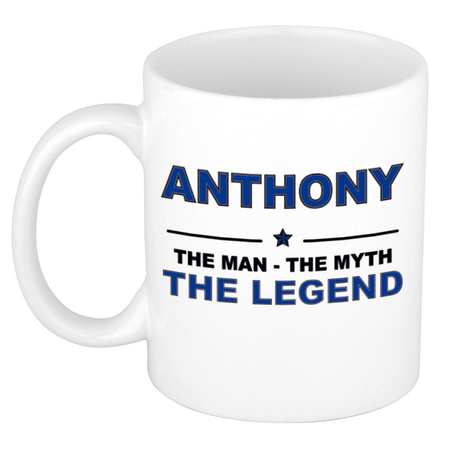 Anthony The man, The myth the legend cadeau koffie mok / thee beker 300 ml