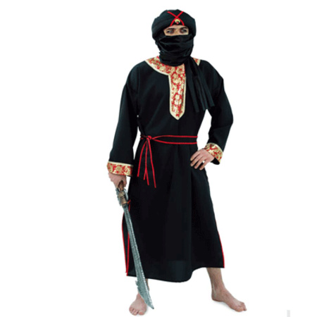 Arabische woestijn strijder carnaval verkleed kostuum