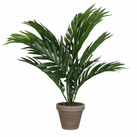 Areca palm kunstplant groen 40 cm in pot