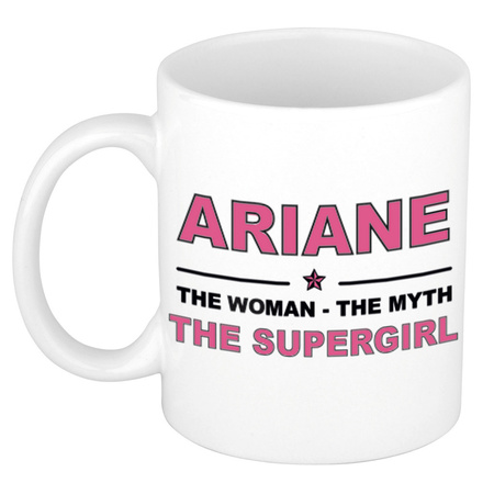 Ariane The woman, The myth the supergirl cadeau koffie mok / thee beker 300 ml