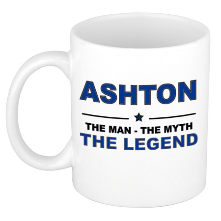 Ashton The man, The myth the legend name mug 300 ml