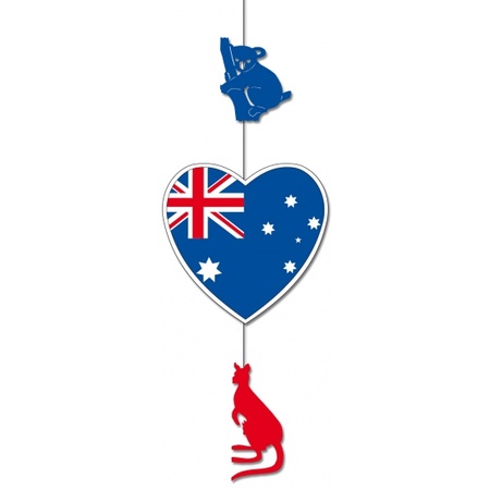 Australie vlag thema hangdecoratie 85 x 30 cm