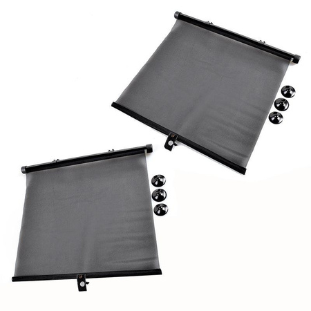 Car sunshades curtains for side windows 2 pieces