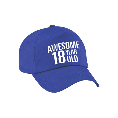 Awesome 18 year old cap blue for men and women