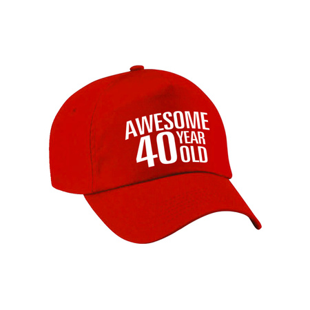 Awesome 40 year old cap red for men and women