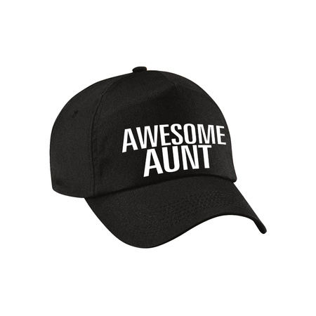 Awesome aunt cap black for women