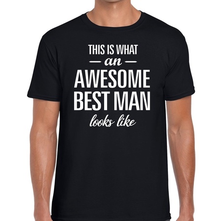 Awesome best man t-shirt black men