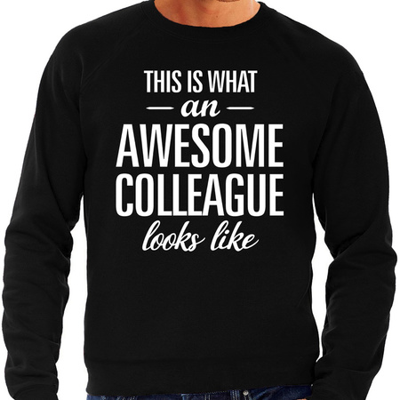 Awesome colleague / collega cadeau sweater zwart heren
