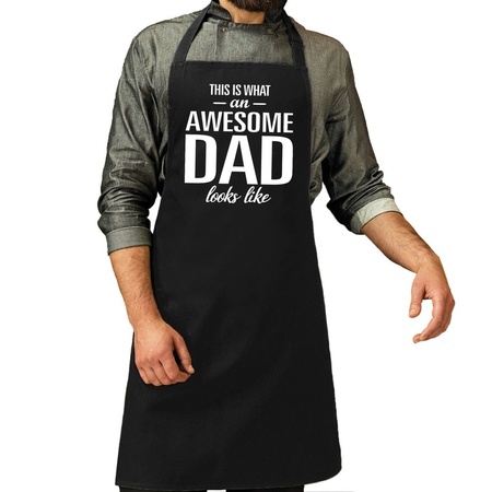 Awesome dad bbq apron for men 
