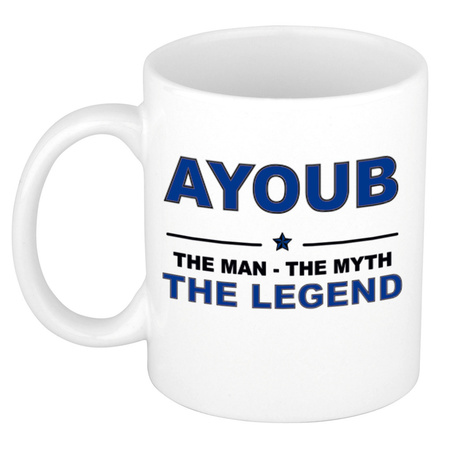 Ayoub The man, The myth the legend name mug 300 ml