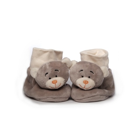Baby shoes grey bear 0-10 months
