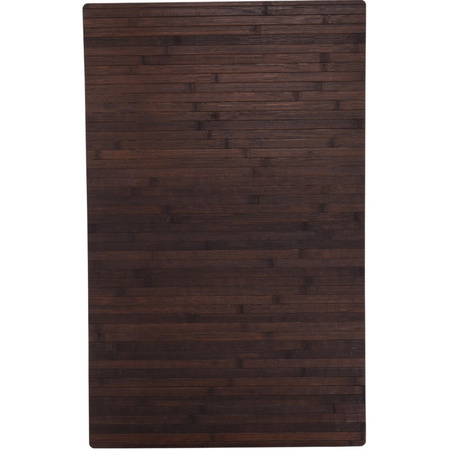 Bathroom mat bamboo darkbrown 50 x 80 cm